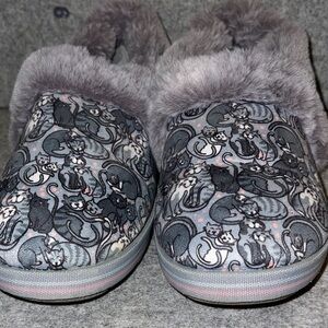 BOBS from Skechers Furry Cat Print Sneakers